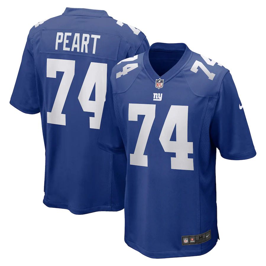 Men New York Giants #74 Matt Peart Nike Royal Game NFL Jersey